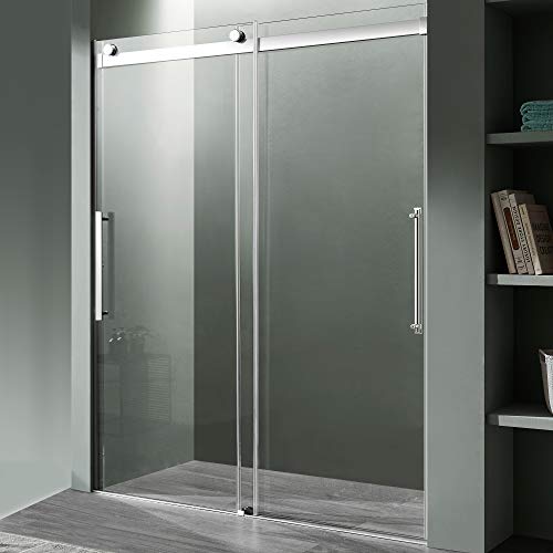 ANZZI 76 x 60 inch Frameless Shower Door in Polished ...