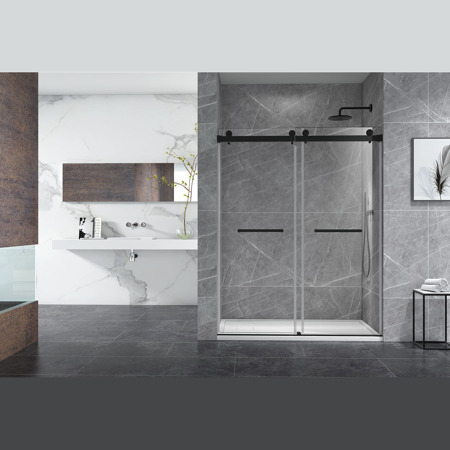 Chrome Finish Shower Door: Sleek, Stylish, and Durable Design for Your Bathroom