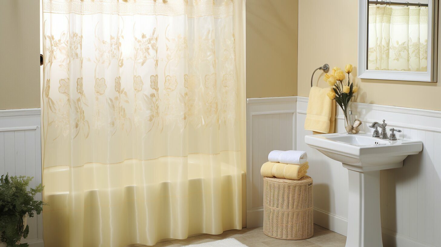 shower curtain and valance set