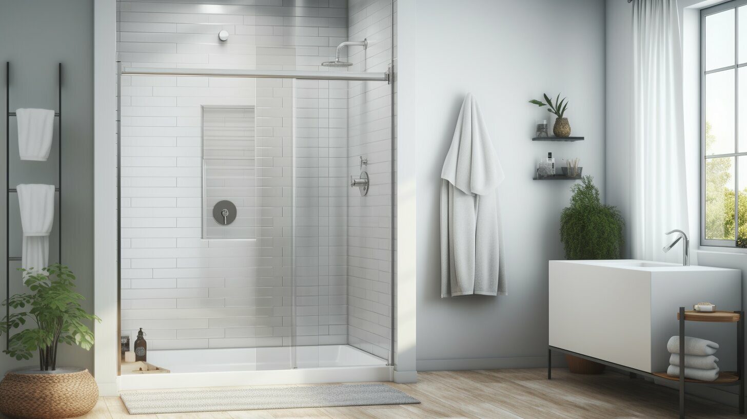 shower curtain vs glass door