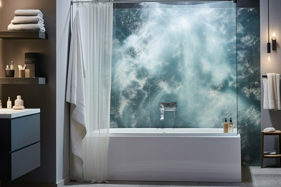 water shed shower curtain